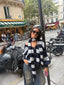 STRIPED COSY VEST + SCARF
