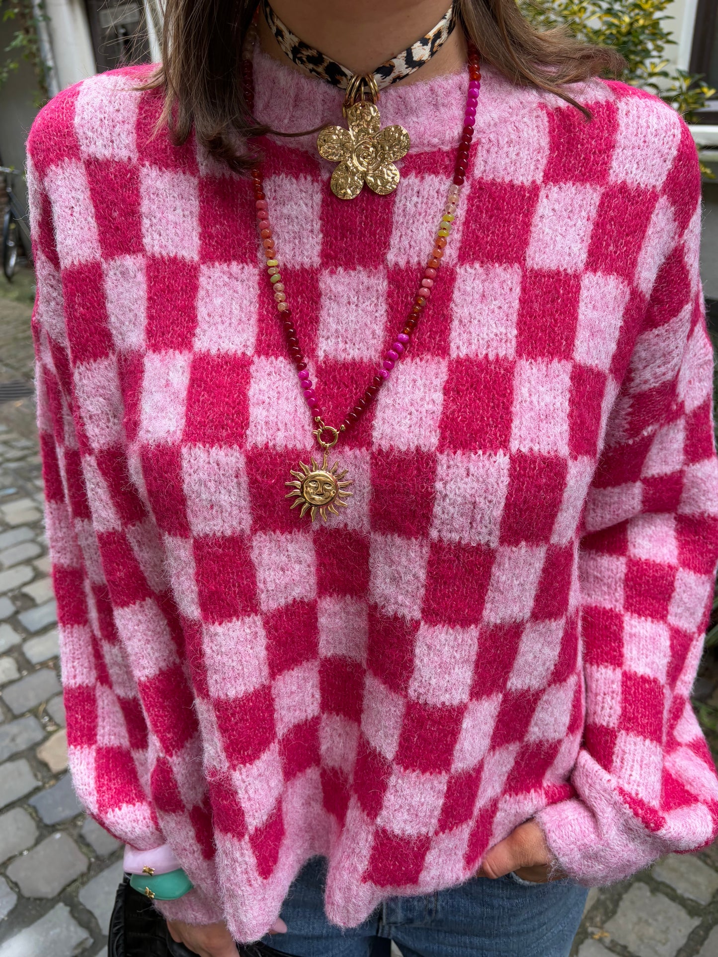 LONG SUN NECKLACE COLOURFUL