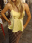 VALERIE-LEMON SILK TOP