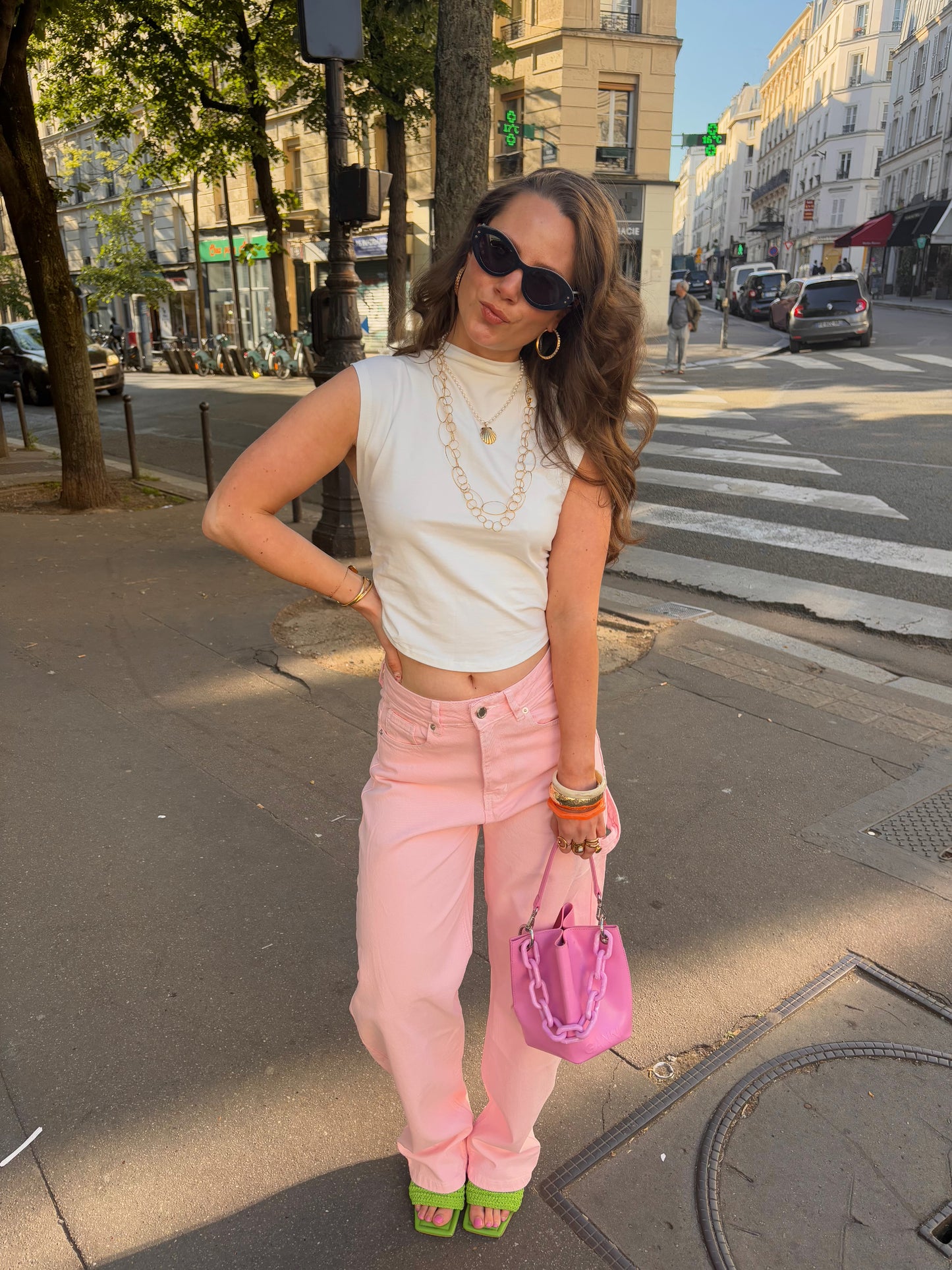 BASIC CROPPED TOP WHITE