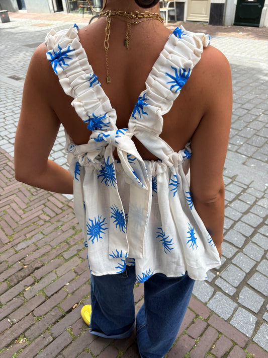 HOLIDAY TOP BLUE