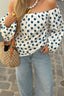 VALERIE SPOT ME LATER BLOUSE BLUE