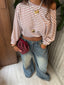 ANANDA- GIRL MATH SWEATER BURGANDY