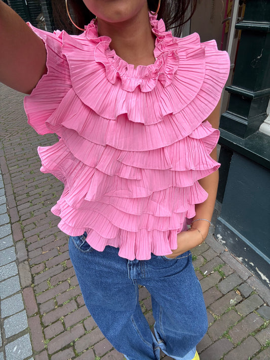 CRY NO MORE TOP PINK