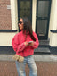 RED DENIM JACKET