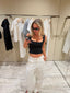WHITE POCKET JEANS