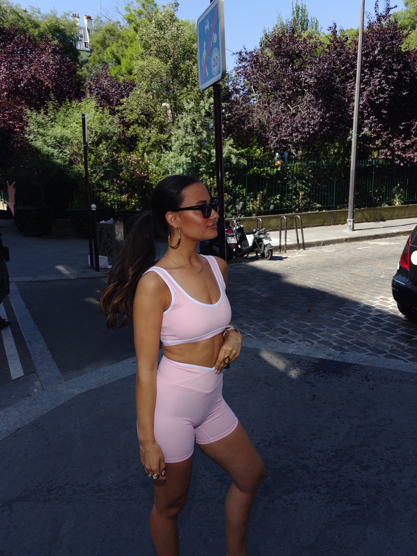 10K STEP SHORT PINK