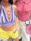 APEROL HALTER TOP PURPLE