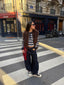 STRIPED KNITTED POLO