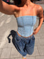 SPARKLE TOP DENIM