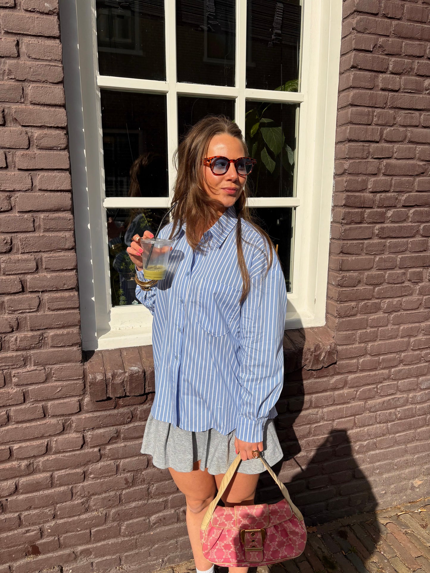 COCO STRIPED BLOUSE BLUE