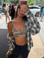 PRE-ORDER SC STUDDED TOP CAMO